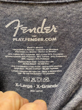 Load image into Gallery viewer, Fender Shirt Adult Extra Large Stratocaster Streetwear Crew Neck Grunge Mens
