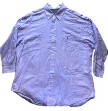 Load image into Gallery viewer, Ralph Lauren Shirt Adult 17.5 32/33 (XL) Blue Pony Button Up Pocket Dress Mens
