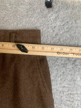 Load image into Gallery viewer, Vintage Lambswool Blend Skirt Womens 26" Waist Brown A-Line Maxi USA Made Ladies
