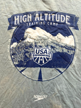 Load image into Gallery viewer, USA Swimming Speedo Shirt Adult Large Light Blue Training Camp Swim Hanes Mens
