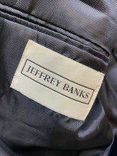 Load image into Gallery viewer, Jeffrey Banks Suit Coat Mens 42R Black 100% Wool Single Breasted Sport Blazer
