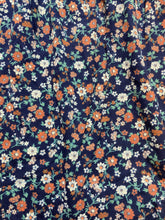 Load image into Gallery viewer, Lucky Brand Shirt Womens Large Navy Blue AOP Flower Hippie Boho Square Neck Lady
