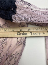 Load image into Gallery viewer, Avec Les Filles Dress Women 4 Small Pink Black Lace Lined Tiered Boho Maxi Nylon
