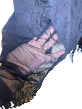 Load image into Gallery viewer, Ulla Popken Dress Womens 28/30 Black Gothcore Sheer Trim Halloween Rayon Lady
