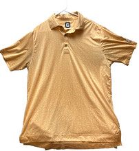 Load image into Gallery viewer, FJ FootJoy Shirt Adult Large Orange AOP Flower 1946 Embroidery Golf Polo Mens

