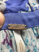 Load image into Gallery viewer, Free People Shirt Womens Medium Blue Magic Mystery Hippie Bell Sleeve Boho
