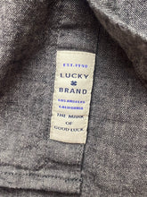 Load image into Gallery viewer, Lucky Brand Shirt Adult Extra Large Chambray Button Up Collared Pockets Mens
