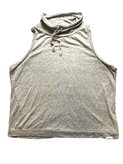 PrAna Shirt Womens Medium Gray Cozy Up Barmsee Tank Cowl Neck Solid Ladies