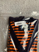 Load image into Gallery viewer, Lauren Ralph Lauren Sweater Womens Medium Orange Navy Striped Outerwear Ladies
