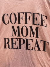 Load image into Gallery viewer, Torrid Shirt Women 5 (5X) Pink Black Raglan Coffee Mom Repeat Classic Fit Raglan
