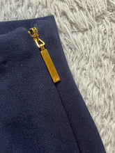 Load image into Gallery viewer, Lauren Ralph Lauren Pants Women 10 (34x24) Navy Blue Trouser Stretch Black Label
