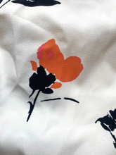 Load image into Gallery viewer, Lauren Ralph Lauren Dress 12 Extra Large White AOP Crepe Sheath Peasant Stretch
