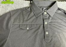 Load image into Gallery viewer, FJ FootJoy Shirt Adult Large Gray Athletic Fit Shaker Hills Golf Polo Mens
