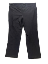 Load image into Gallery viewer, Eileen Fisher Pants Womens 36x24 Black Flat Front Straight Leg Petite Ladies
