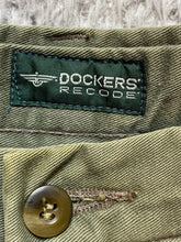 Load image into Gallery viewer, Dockers Pants Adult 42x30 Army Green Recode Pleated Straight Leg Trouser Mens

