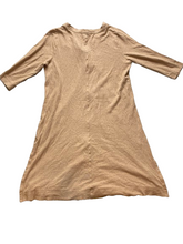 Load image into Gallery viewer, J. Jill Pure Jill Dress Womens Extra Small Tan Button Front Sweater Oversized
