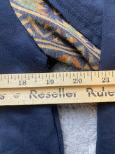 Load image into Gallery viewer, Miss Me Sweater Womens Medium Navy Aztec Boho Chic Open Front Cardigan Tunic
