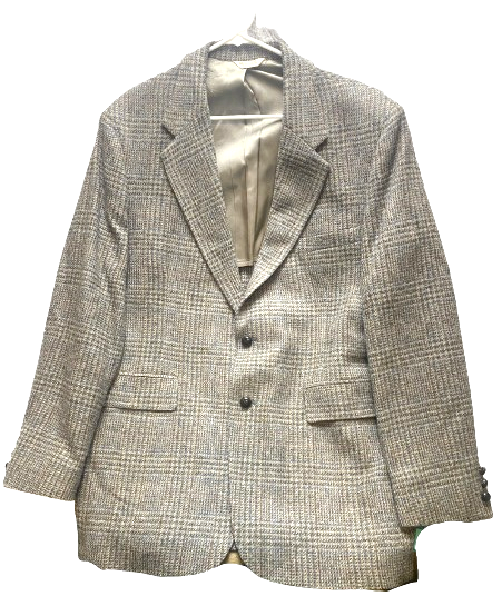 Anderson Little Sport Coat Mens Large Tweed Houndstooth Wool USA Suit Blazer
