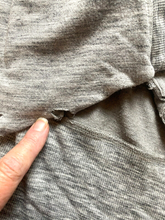 Load image into Gallery viewer, Athleta Sweater Womens Large Tall Gray Open Front Waterfall Cardigan Thumbhole
