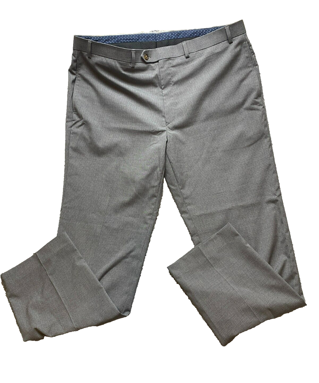 Lauren Ralph Lauren Pants Adult 40x32 Gray Checkered Trouser Spandex Dress Mens