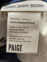 Load image into Gallery viewer, Paige Jeans Womens 33x25 Blue Denim Jimmy Jimmy Skinny Distressed Cuffed Ladies
