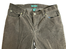 Load image into Gallery viewer, Lauren Ralph Lauren Pants Womens 8 (31x25.8) Brown Straight Leg Corduroy Stretch

