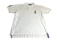 Load image into Gallery viewer, Ralph Lauren Shirt Adult 2XL White Preppy Patch #4 Big Flesh Pony Golf Polo Mens

