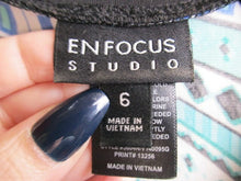 Load image into Gallery viewer, En Focus Studio Dress Womens 6 Small Geometric Sleeveless Maxi Spandex Ladies
