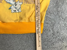 Load image into Gallery viewer, VTG White Benjamin's Shirt Womens 2XL XXL Yellow AOP Cassie Dog Pullover 80s
