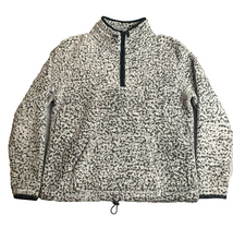 Load image into Gallery viewer, PINK Victoria&#39;s Secret Sweater Womens Small Gray White Oversized Sherpa 1/4 Zip
