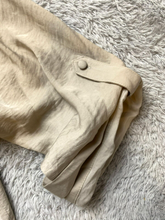 Load image into Gallery viewer, Torrid Shirt Womens 2 2X Taupe Roll Tab Satin Boho Peasant Flowy Blouse Plus NWT
