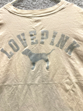 Load image into Gallery viewer, Victoria's Secret PINK Shirt Womens Large Beige Oversized Flowy Cropped Ladies
