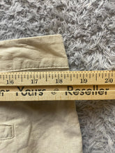 Load image into Gallery viewer, Esmara Shorts Womens 12 (37x8) Beige Flat Front Linen Slash Pocket Cuff Ladies
