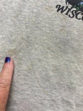 Load image into Gallery viewer, VTG Wisconsin Shirt Womens Large Gray Single Stitch Funny Cow Farm 90s Ladies
