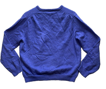 Load image into Gallery viewer, J Crew Sweater Womens Extra Large Blue Merino Wool V-Neck Oversized Pullover
