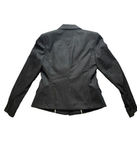 Load image into Gallery viewer, Body By Victoria Suit Jacket Women 8 Medium Charcoal Gray Single Breasted Blazer

