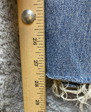 Load image into Gallery viewer, Levi&#39;s Jeans Womens 26x27.5 Blue Fade Straight Leg Distressed Thrashed Denim

