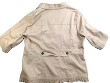 Load image into Gallery viewer, AMX Shirt Womens 1X Button Front Spandex Ruffle Trim Collared Pockets Ladies
