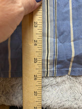 Load image into Gallery viewer, Limited Shirt Womens Large Light Blue Striped Silk Button Up Embroidered Casual
