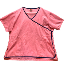 Load image into Gallery viewer, Dickies Scrub Top Womens 2X Solid Workwear Medical Nurse Shirt V-Neck Plus
