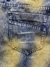 Load image into Gallery viewer, Trillnation Shorts Adult 34x14 Blue Denim Distressed Punk Acid Wash Jean Mens
