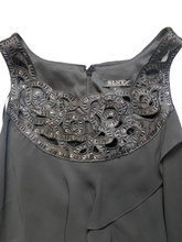 Load image into Gallery viewer, SLNY Dress Womens 14 Medium Sequins Tiered Sleeveless Cocktail Party Ladies
