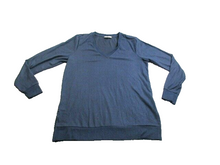 Load image into Gallery viewer, Lucky Brand Sweater Womens Medium Navy Blue V-Neck Oversized Viscose Stretch
