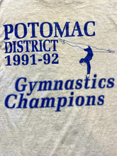 Load image into Gallery viewer, VTG Fairfax Gymnastics Shirt Womens Medium Potomac District Single Stitch 90s
