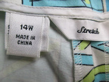 Load image into Gallery viewer, VTG Talbots Pants Womens 14W (33x27) Geometric Flat Front Spandex Stretch RARE
