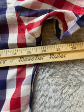 Load image into Gallery viewer, Ted Baker Shirt Adult 3 Medium Red Navy Checkered Button Up Collared Casual Mens
