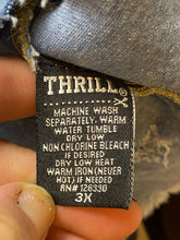Load image into Gallery viewer, THRILL Jeans Jacket Womens 3X Blue Distressed Denim Destroyed Ripped Plus Ladies
