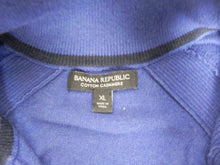 Load image into Gallery viewer, Banana Republic Sweater Adult Extra Large 1/4 Zip Cashmere Outerwear Mens
