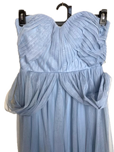 Load image into Gallery viewer, Birdy Grey Dress Womens Medium Blue Bridal Bridesmaid Formal Gown Empire Maxi
