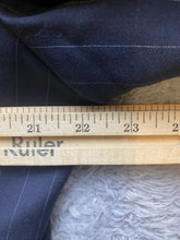 Load image into Gallery viewer, Ralph Lauren Suit Coat Adult 42L Navy Blue Pinstripe Blazer Sport Pure Wool Mens
